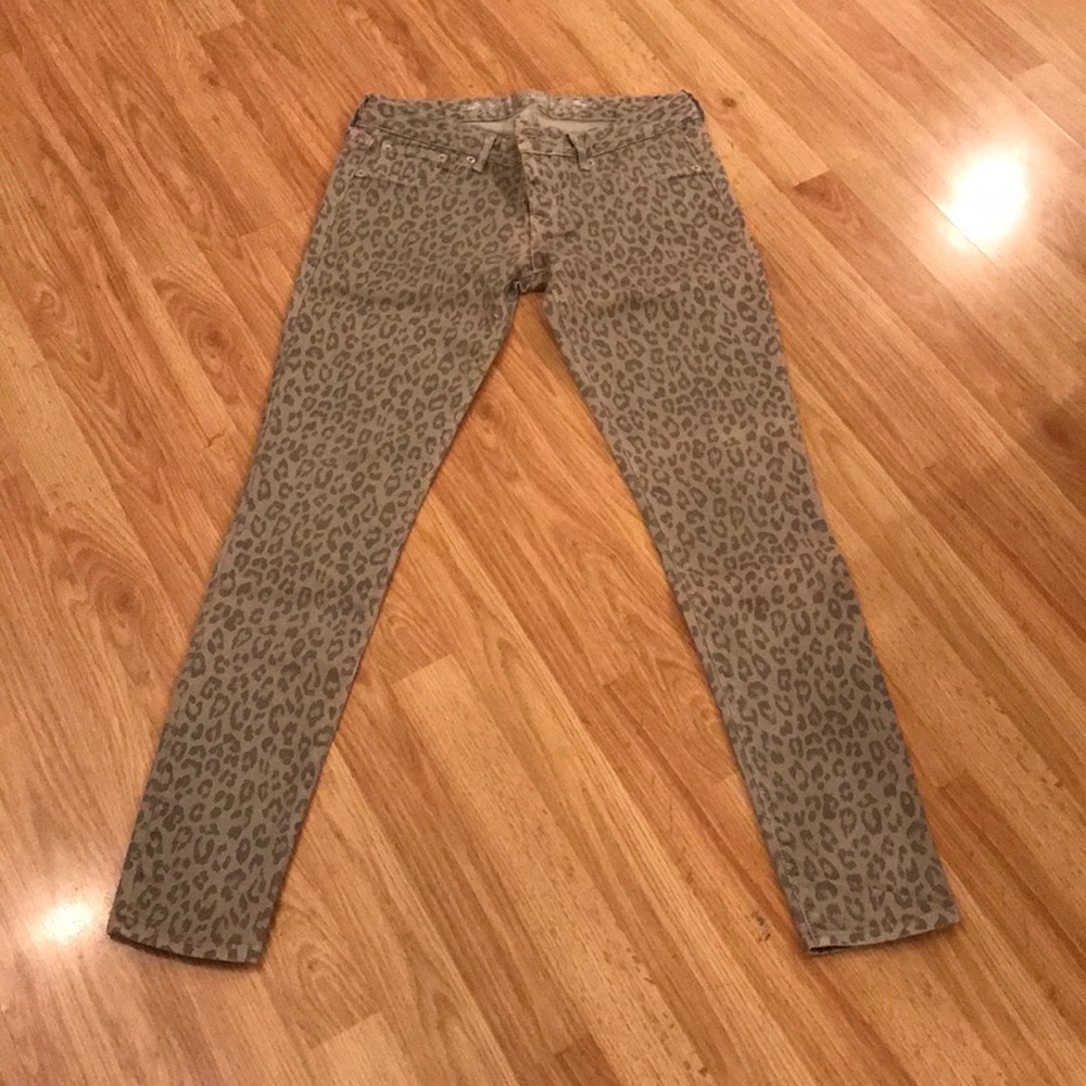Animal print Express jeans